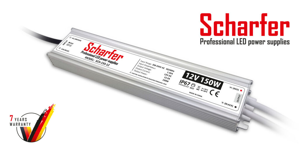 Scharfer LED Trafo 12V 150W – starkes Netzteil für professionelle Anwendungen