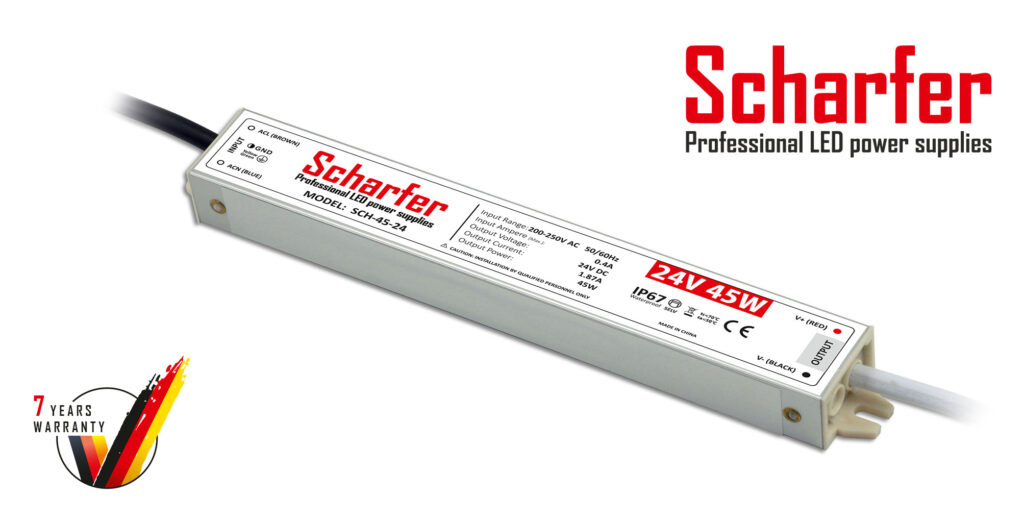 Scharfer LED Trafo 24V 45W – für langlebige LED-Beleuchtung in unterschiedlichen Räumen